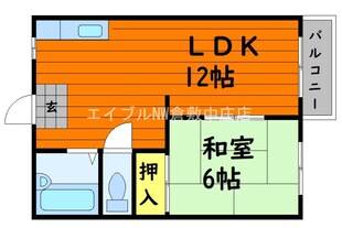 オータムヒルⅠAの物件間取画像